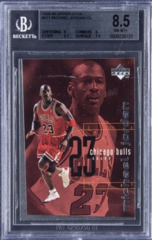 1998-99 Upper Deck #311 Michael Jordan Checklist Card - BGS NM-MT+ 8.5